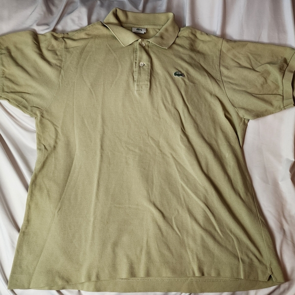 Lacoste Men's Polo Shirt Olive Green Size Euro 6 Us Large - Picture 1 of 8